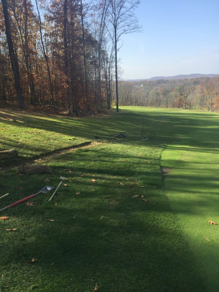 Removing stone "French drain right 5 approach